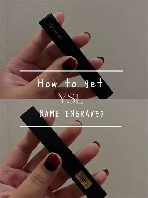 sephora canada ysl name engraving|YSL beauty icon engraving.